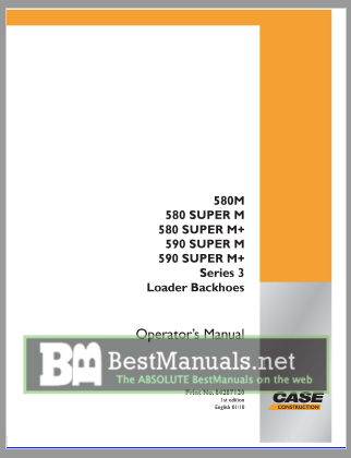 Case 580 Sm Operators Manual